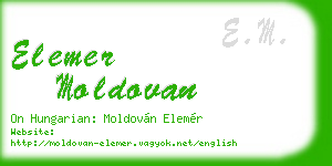 elemer moldovan business card