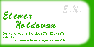 elemer moldovan business card